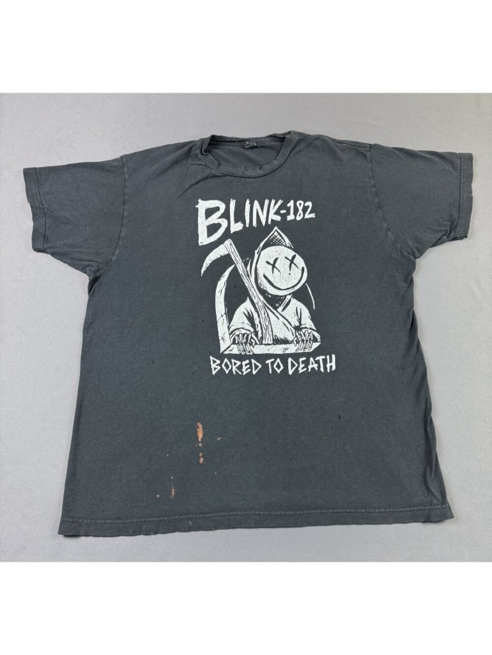 Rare Vintage Y2K Blink 182 Bored To Death Band Tee Promo Concert Punk Rock Skate